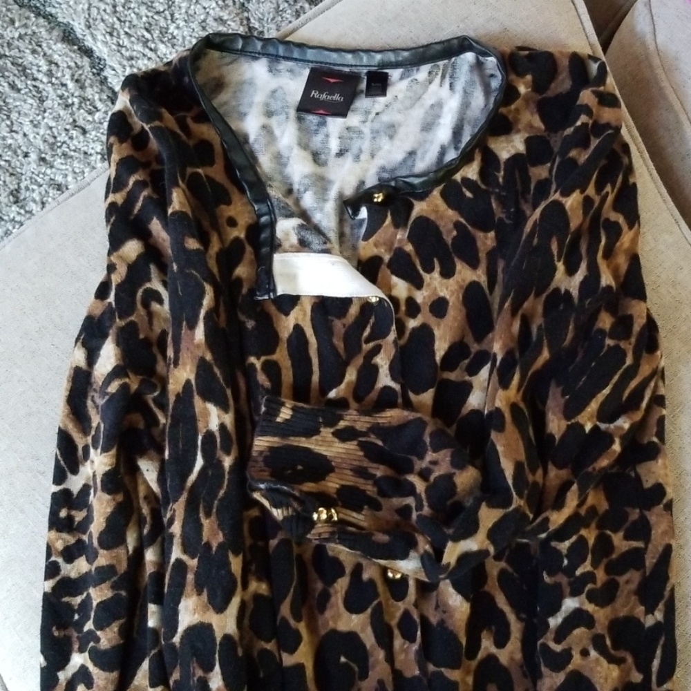 Women's Leopard Print Cardigan